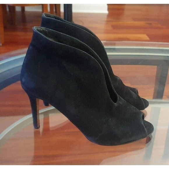 Vince Camuto Signature Yvonne Peep  Fringe  Suede Sze 8 M - Picture 3 of 9